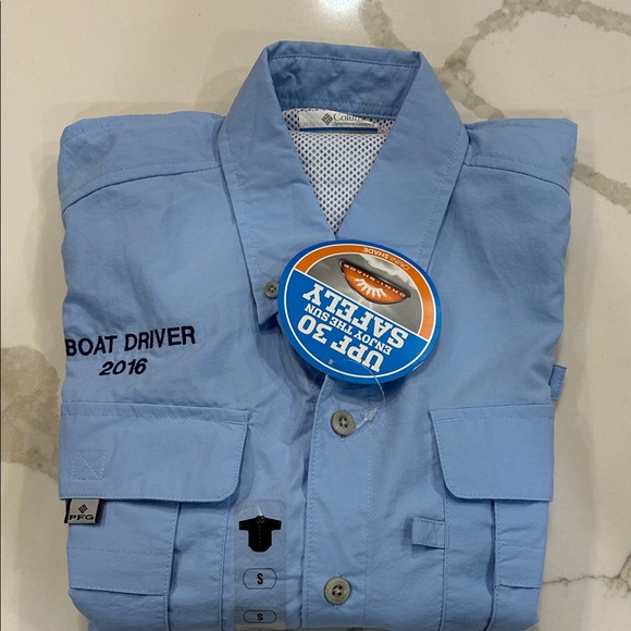 Columbia Sky Blue Utility Shirt - Picture 1 of 5
